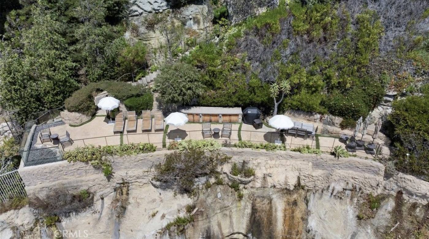Beach terrace aerial