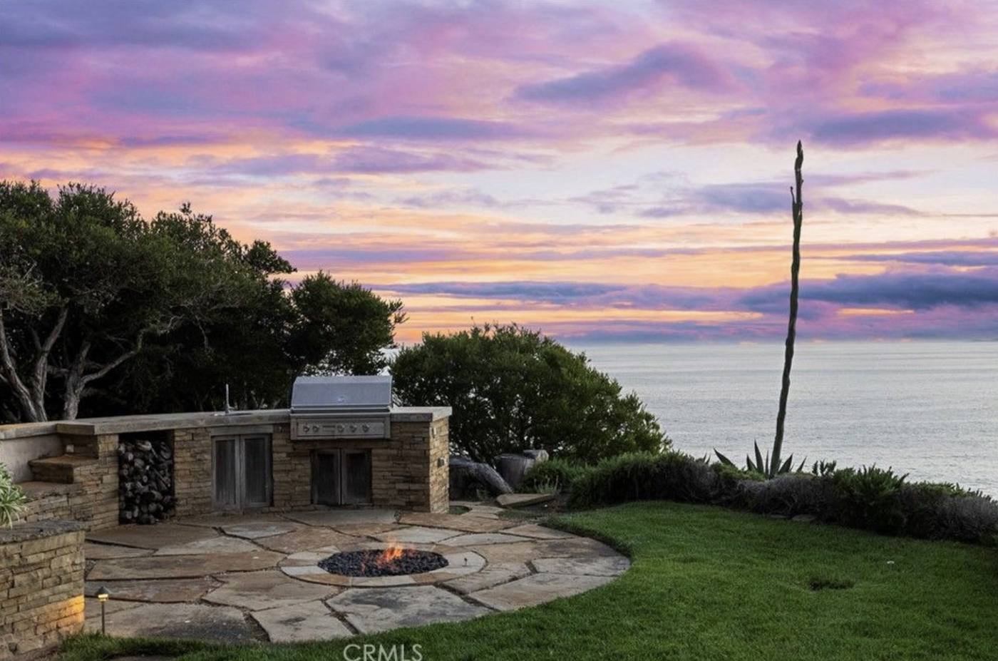 Outdoor kitchen sunset
